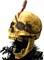 Tree Buddees Creepy Pirate Skull Tree Topper for Christmas or Halloween Trees - Large 10"